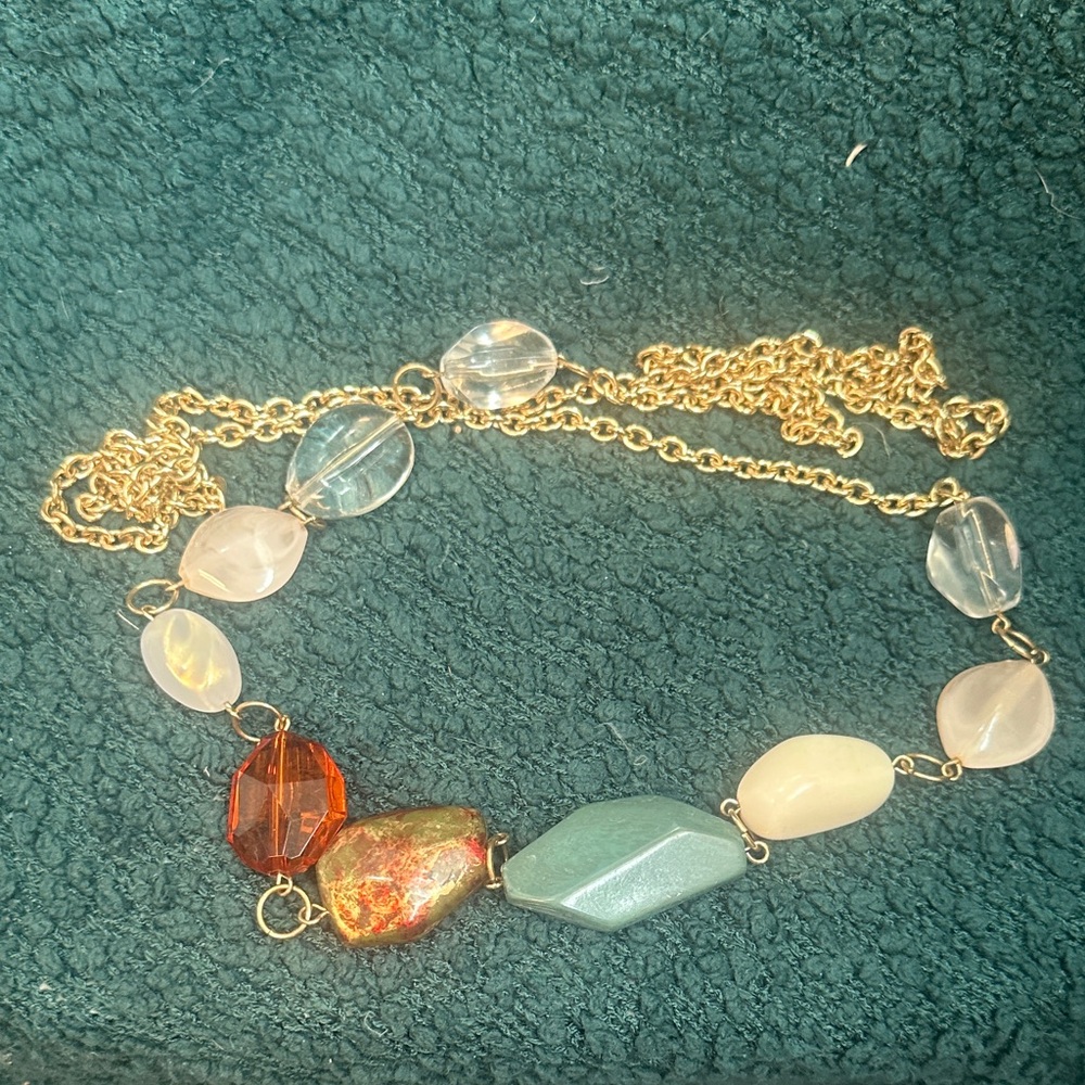 Elegant Multicolor Gemstone Necklace